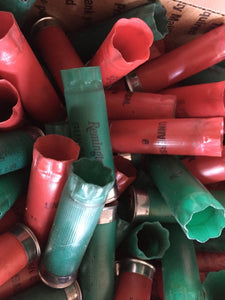 Green and Red Empty Shotgun Shells 12 Gauge Shotshells Spent 12GA Mixed Hulls Cartridges Fired Used Casings Shot Gun Shells Qty 100 Pcs | FREE SHIPPING