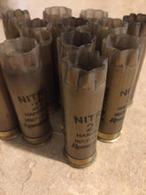 Load image into Gallery viewer, Gold Remington Nitro Used Shotgun Shells Star Crimps

