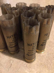 Gold Remington Nitro Used Shotgun Shells Star Crimps