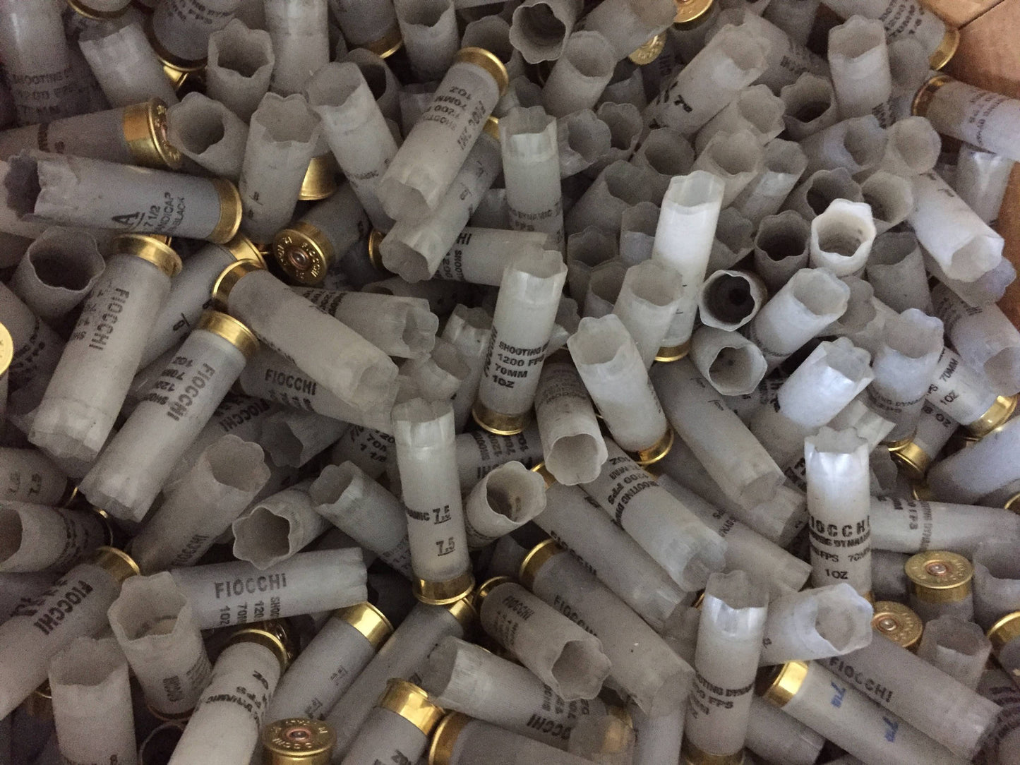 Huge Lot 200 Empty Shotgun Shells 12 Gauge Hulls Shotshells Spent Cartridges Translucent 12GA Ammo DIY Crafts