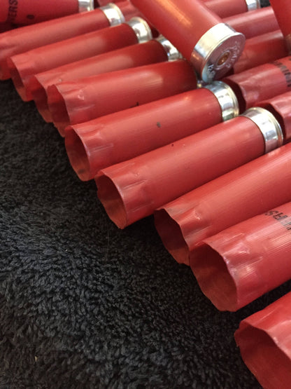Universal Red Shotgun Shells Empty Winchester 12GA Shotshells Used Ammo 12 Gauge Hulls Spent Casings DIY Crafts 72 Pcs - Free Shipping