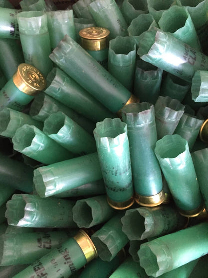 Remington American Clay & Field Light Green Shotgun Shells Empty 12 Gauge Used Hulls Spent Shotshells 12GA Ammo Cartridges DIY Wedding Boutonnieres Qty 10 | FREE SHIPPING