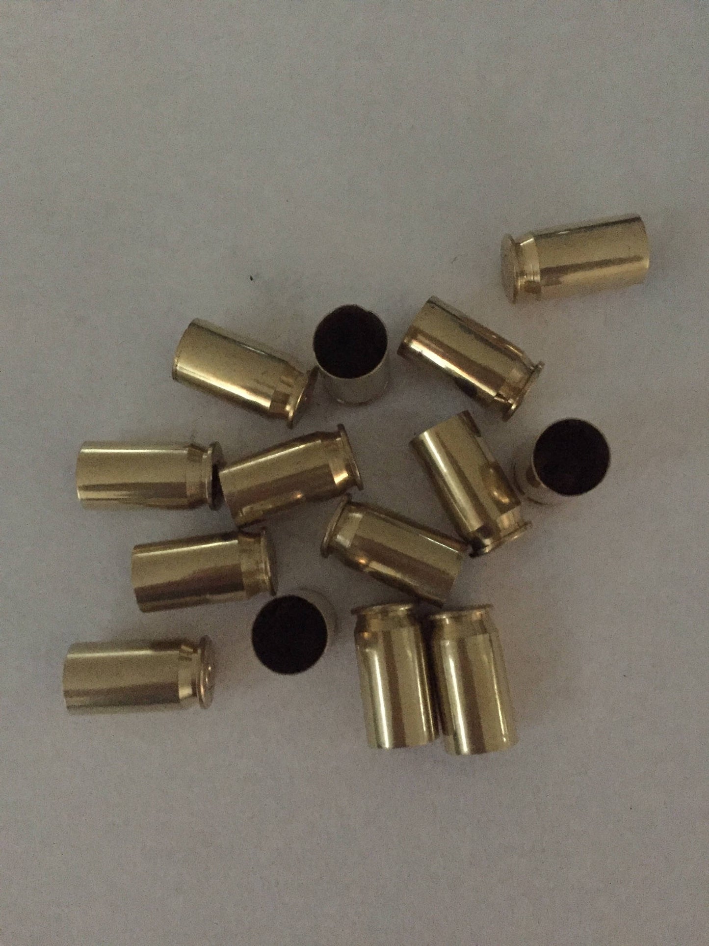 Empty Brass Bullet Casings Spent Ammo Once Fired Shells Cleaned & Polished 45 ACP Winchester Reloading 15 Pcs