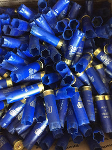 Empty Blue Shotgun Shells 12GA RIO Hulls 12 Gauge Shot Gun Shotshells Empty Casings Spent Ammo Once Fired 24 Pcs - FREE SHIPPING