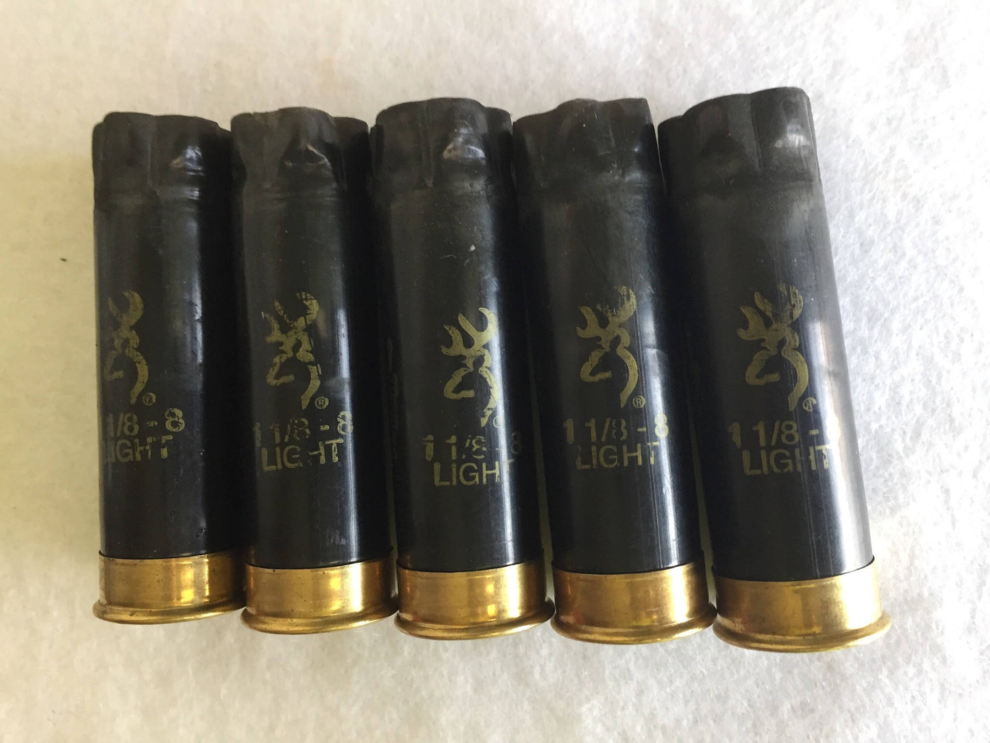 Browning Shotgun Shells 12 Gauge Empty Black Hulls Once Fired Spent 12GA Casings DIY Craft Supplies 5 Pcs - FREE Shipping