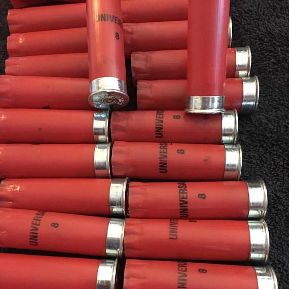 RED Shotgun Shells Winchester Universal 12 Gauge Hulls Shotshells Fired 12GA 10 Pcs - Free Shipping