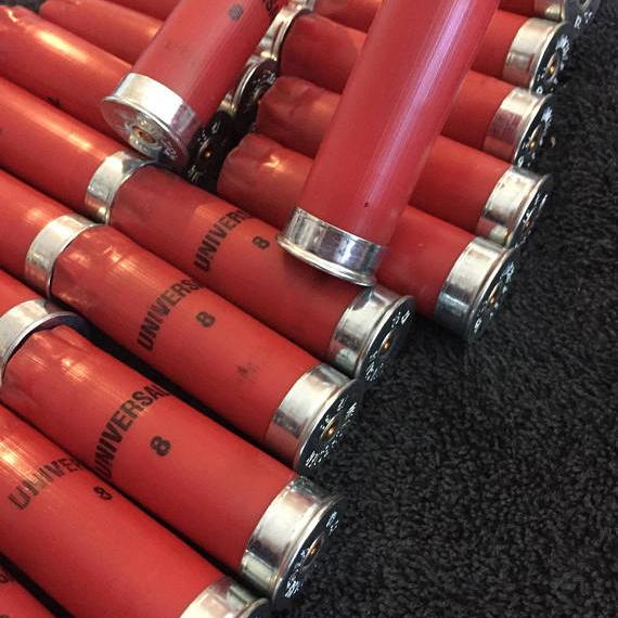 RED Shotgun Shells Winchester Universal 12 Gauge Hulls Shotshells Fired 12GA 10 Pcs - Free Shipping