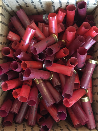 Once Fired Shotgun Shells Red