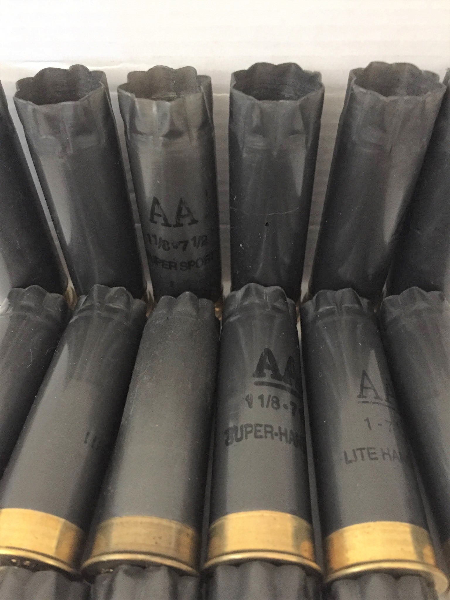 Winchester AA Empty Shotgun Shells Gray Hulls 12 Gauge Dark Grey