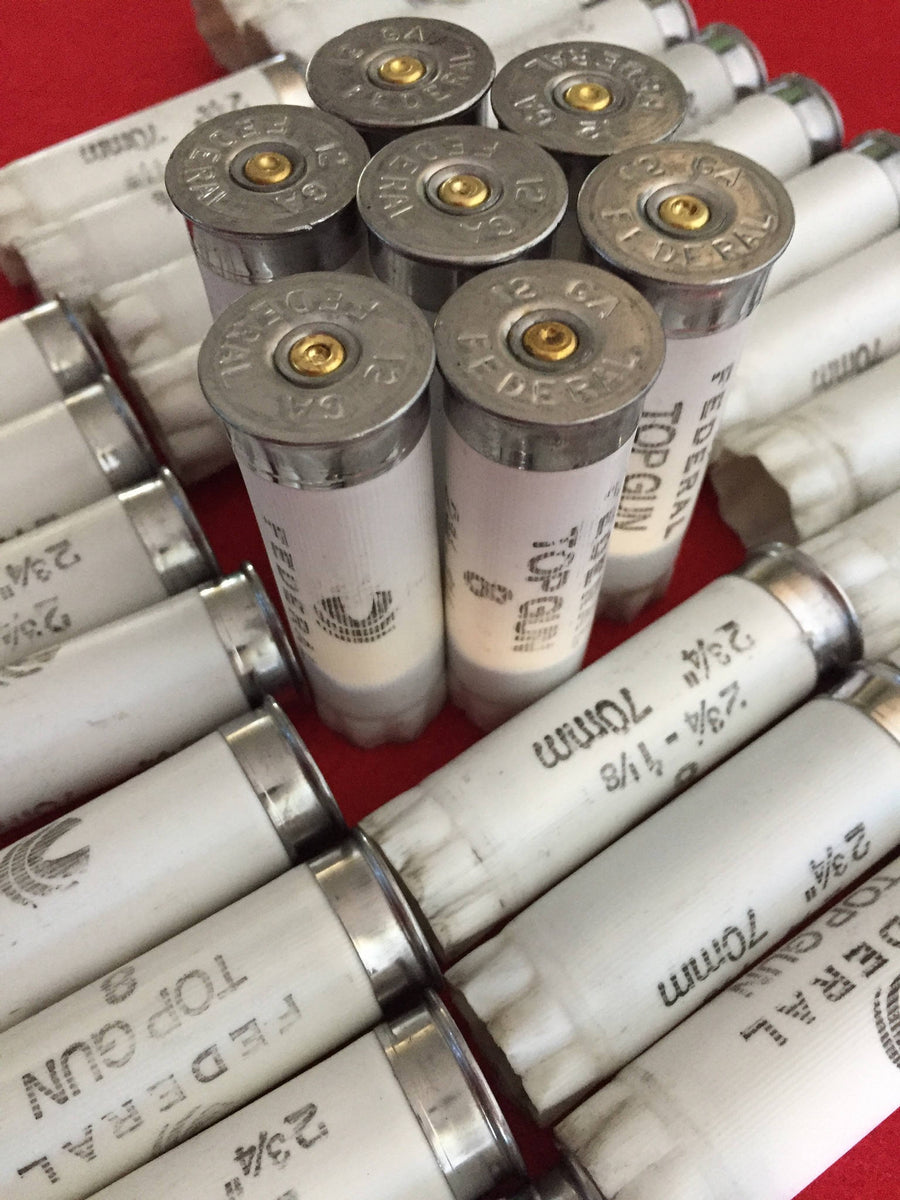 White Federal Top Gun Shotgun Shells Empty Hulls 12 Gauge 12GA Used