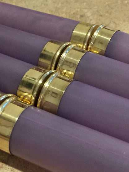 Violet Empty Shotgun Shells 12 Gauge Blank No Markings On Hulls Spent Shotshells Once Fired Used Ammo Casings DIY Boutonniere Crafts 8 pcs