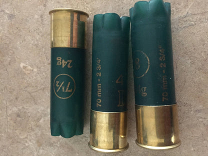 Empty Shotgun Shells Green Hulls Huge Lot 200 PCS 12 Gauge Once Fired Hulls Spent Ammo Shotshells Cartridges DIY Crafts
