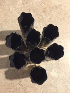 Engraved 24 Blank Black Clever Hand Polished Empty Shotgun Shells 12 Gauge No Markings On Hulls