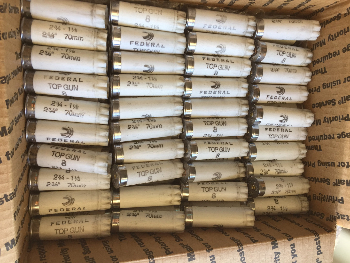 Empty Shotgun Shells White Hulls 12 Gauge Federal Casings Ammo Spent Cartridges DIY Crafts 200 pcs