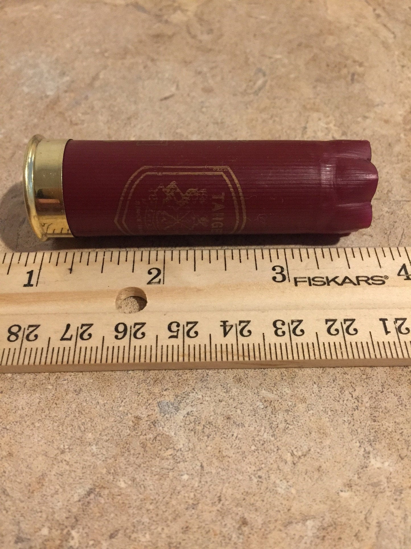 Dark Red Burgundy Maroon 12 Gauge Shotgun Shells Empty Used Casings Once Fired 12GA Hulls Spent Cartridges Herters 15pcs - FREE SHIPPING