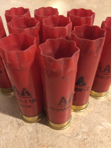 DIY Shotgun Shell Boutonnieres 12 GAuge Red Hulls Winchester AA