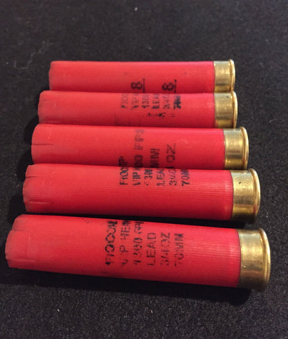 Fiocchi Red Shotgun Shells 28 Gauge Empty Hulls Shotshells 28GA Spent Casings Ammo Crafts Bullet Jewelry 100 Pcs - FREE SHIPPING