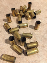 Load image into Gallery viewer, Empty Brass Shells 40 Cal S&amp;W Smith Wesson Casings Ammo Used Spent Cartridges Bullet Jewelry Steampunk Necklace Qty 10 pcs
