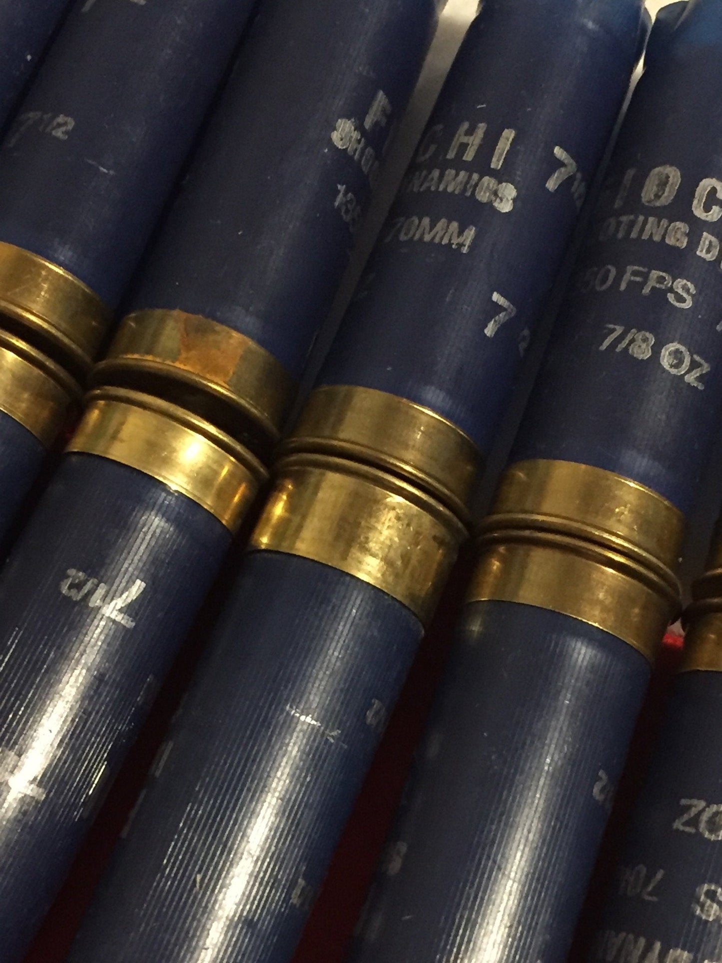 Navy Blue Fiocchi Empty Shotgun Shells 12 Gauge Dark Blue Used Hulls Shotshells 12GA Shot Gun Casings DIY Ammo Crafts 10 Pcs | Free Shipping