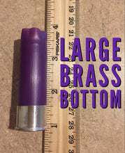 Load image into Gallery viewer, Purple Empty Shotgun Shells Blank 12 Gauge No Markings On Hulls Spent Shotshells Once Fired Used Ammo Casings DIY Boutonnieres Crafts 12 Pcs - FREE SHIPPING
