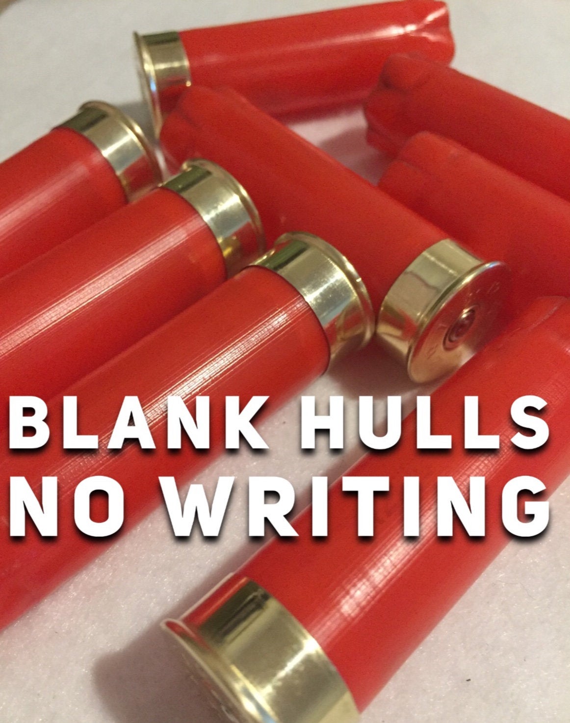 8 Blank RED Empty Shotgun Shells 12 Gauge No Markings On Hulls Spent Shotshells Casings DIY Boutonniere Vintage Wedding Crafts for Him