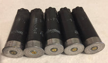 Load image into Gallery viewer, Black Shotgun Shells 12 Gauge Empty Spent Hulls Used Fired Remington Casings DIY Ammo Crafts 5 pcs | FREE SHIPPING
