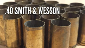 40 S&W Smith Wesson Used Dirty Brass Casings Used Spent Cartridges Qty 25 Pcs