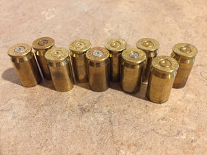 45 ACP Empty Brass Shells 45 Auto Casings Ammo Used Spent Cartridges Bullet Jewelry Steampunk Necklace Qty 10 Pcs 