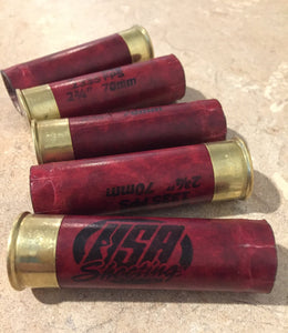 Red Paper 12 gauge Shotgun Shells Empty 12GA