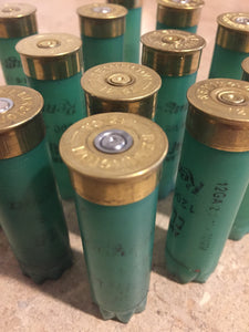 Light Green Shotgun Shells Empty 12 Gauge Remington Used Hulls Spent Shotshells 12 GA Cartridges Ammo