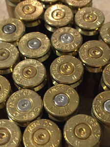 Empty Brass Shells 40 S&W Smith Wesson Casings Ammo Used Spent Cartridges Bullet Jewelry Steampunk Necklace Qty 20 pcs