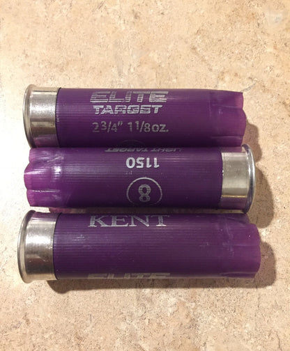 Purple Empty Shotgun Shells 12 Gauge Shotshells Spent Hulls Cartridges Once Fired Casings 12GA Shot Gun Qty 20 Pcs - Free Shipping