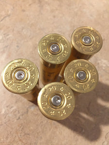Yellow Shotgun Shells 20 Gauge Golden Yellow Hulls Once Fired Spent Herters Empty Shot Gun Cartridges DIY Ammo Crafts Qty 10 Pcs - FREE SHIPPING
