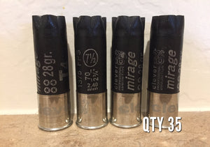 Black Empty Shotgun Shells Once Fired 12 Gauge 12GA Shot Gun Hulls Spent Ammo Casings Cartridges Shotshells DIY Ammo Crafting Steampunk 35 Pcs - Free Shipping