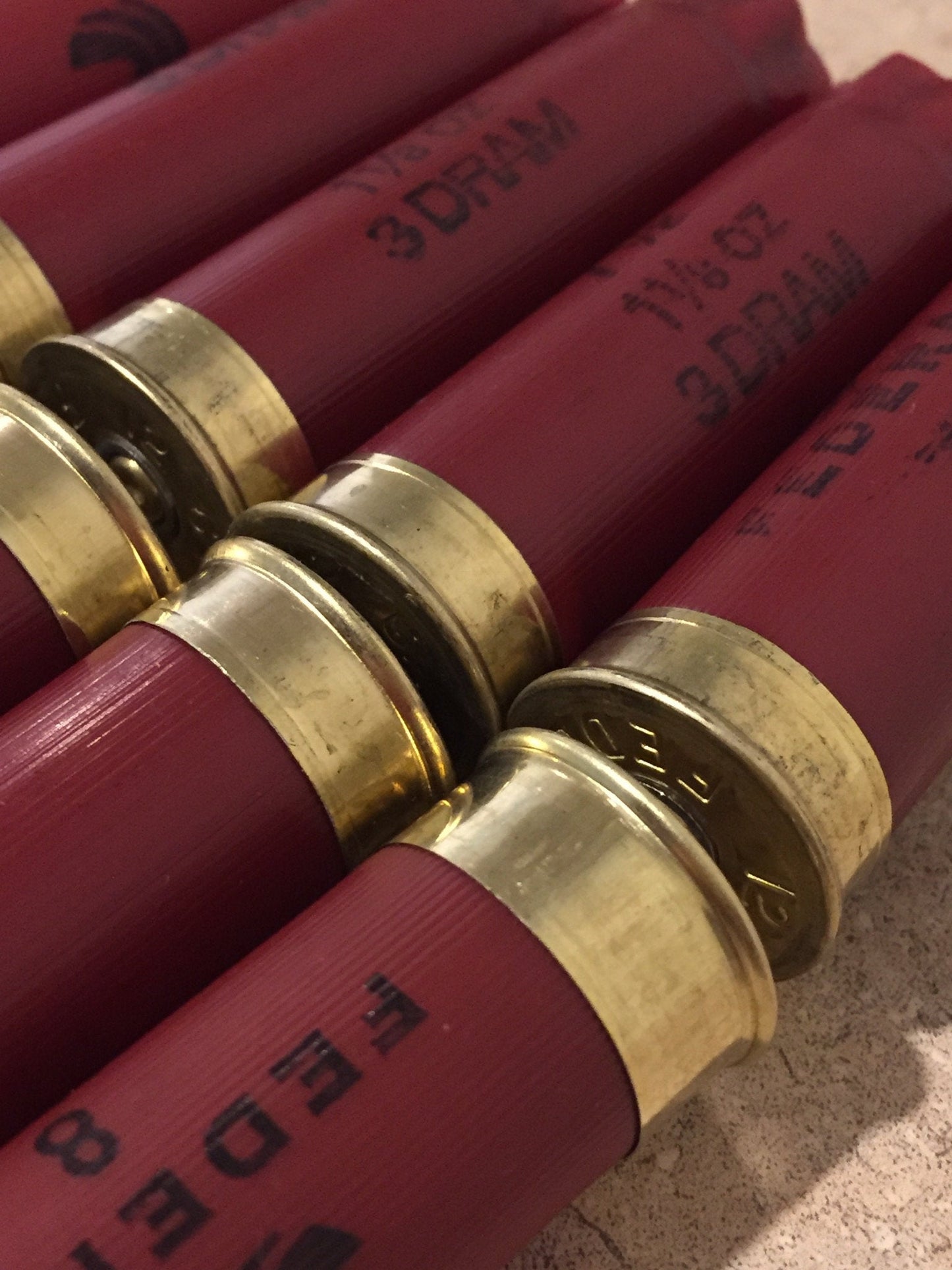 Dark Red Burgundy Empty 12 Gauge Shotgun Shells Used Casings Fired Hulls Spent Cartridges Federal Maroon 10 Pcs - FREE SHIPPING