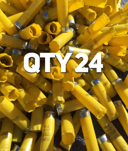 Yellow 20 Gauge Empty Shotgun Shells