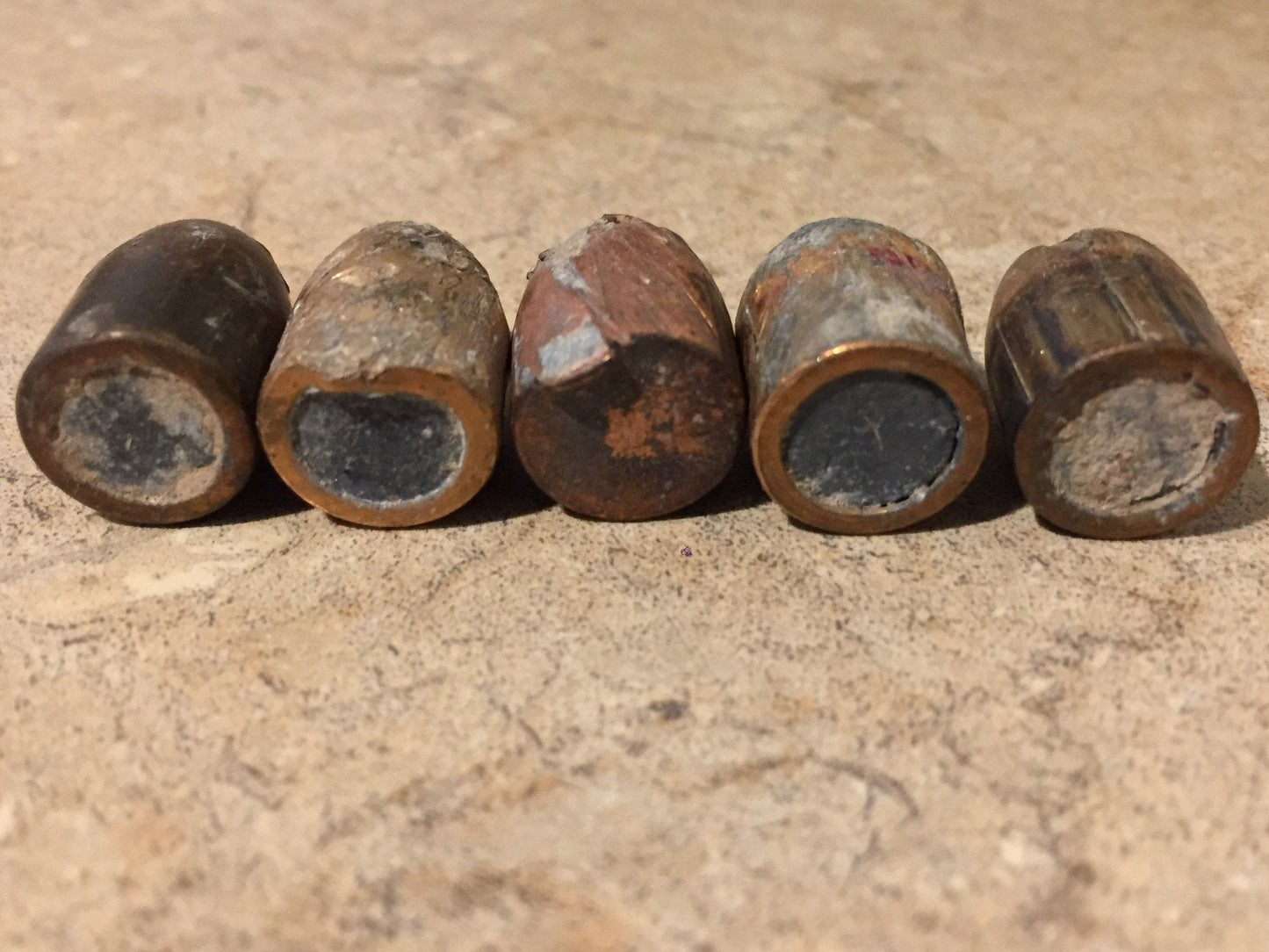 Once Fired Bullets Used Ammo Spent Shells DIY Bullet Jewelry Steampunk Crafts Ammunition 5 Pcs