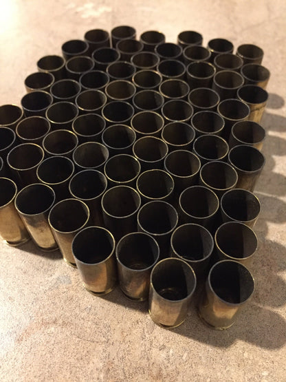 9MM Brass Deprimed Empty Shells Used Spent Casings 9X19 DIY Bullet Jewelry Craft Supplies Qty 10 Pcs - FREE SHIPPING