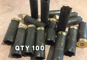 Army Green Empty Used Shotgun Shells 12 Gauge