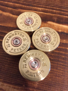Remington Peters Steel Head Stamps 12 Gauge Bottoms Gold Shotgun Shells Empty Shot Gun Ammo Spent Shotshells Ammo Crafts 5 Pcs