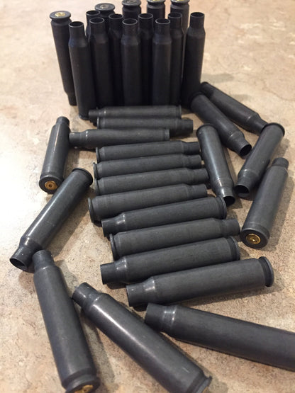 Empty 223 5.56 Steel Bullet AR15 Gray Casings Used Fired Rifle Cartridge Steampunk Shells Qty 25