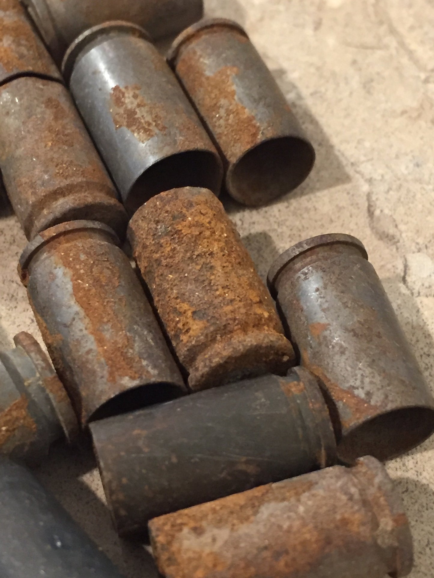 9MM Brass Shells Rusted Empty Used Spent Casings Once Fired Reloading 9X19 Pistol DIY Bullet Jewelry Steampunk Ammo Crafts Qty 15 Pcs