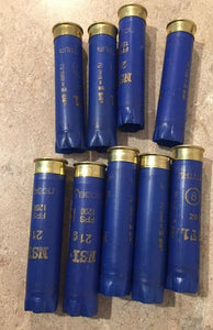 Blue With Gold Bottom 28GA Hulls Fired