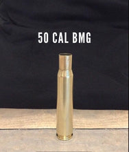 Load image into Gallery viewer, 50 Caliber Barrett Bullet Casings BMG Hand Polished Fired Brass

