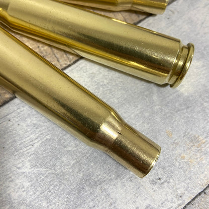 50 Caliber Barrett BMG Bullet Casings — Hand Polished, Once Fired (Qty 3)