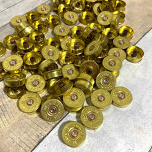 Load image into Gallery viewer, Gold Head Stamps Shotgun Shell 12 Gauge End Caps Brass Bottoms DIY Bullet Necklace Earring Jewelry Steampunk Crafts 50 Pcs - FREE SHIPPING
