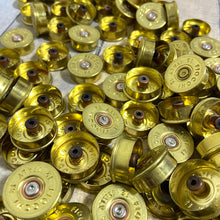 Load image into Gallery viewer, Fiocchi Gold HeadStamps Shotgun Shell 12 Gauge End Caps Brass Bottoms - FREE SHIPPING
