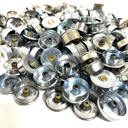Silver HeadStamps Shotgun Shell 12 Gauge Silver End Caps Bottoms DIY Bullet Necklace Earring Jewelry Steampunk Crafts 42 Pcs | FREE SHIPPING