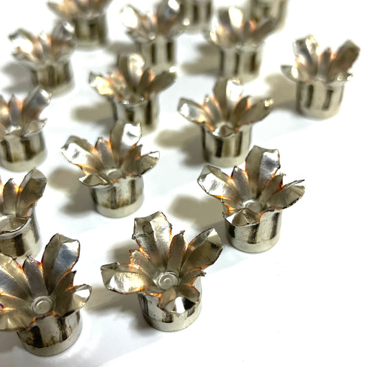 45 ACP Bullet Blossoms Silver Brass 3 Pcs