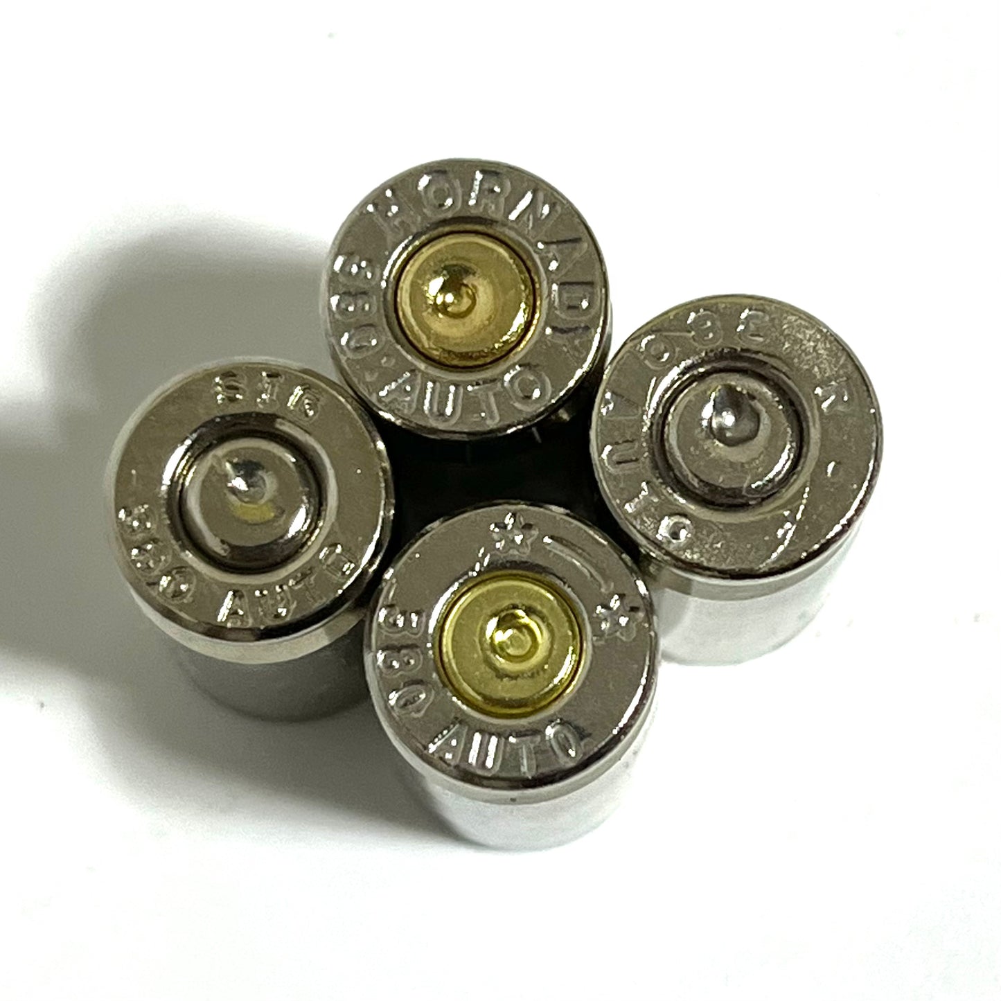 Nickel .380 Auto Brass Shells